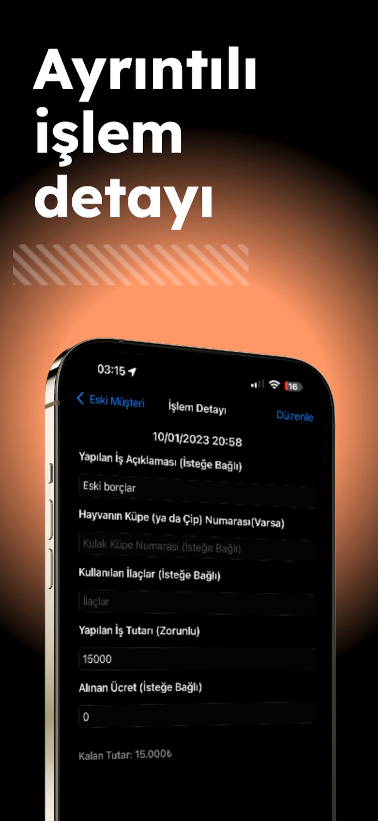 Alacak Takip Mobil Ekran 4