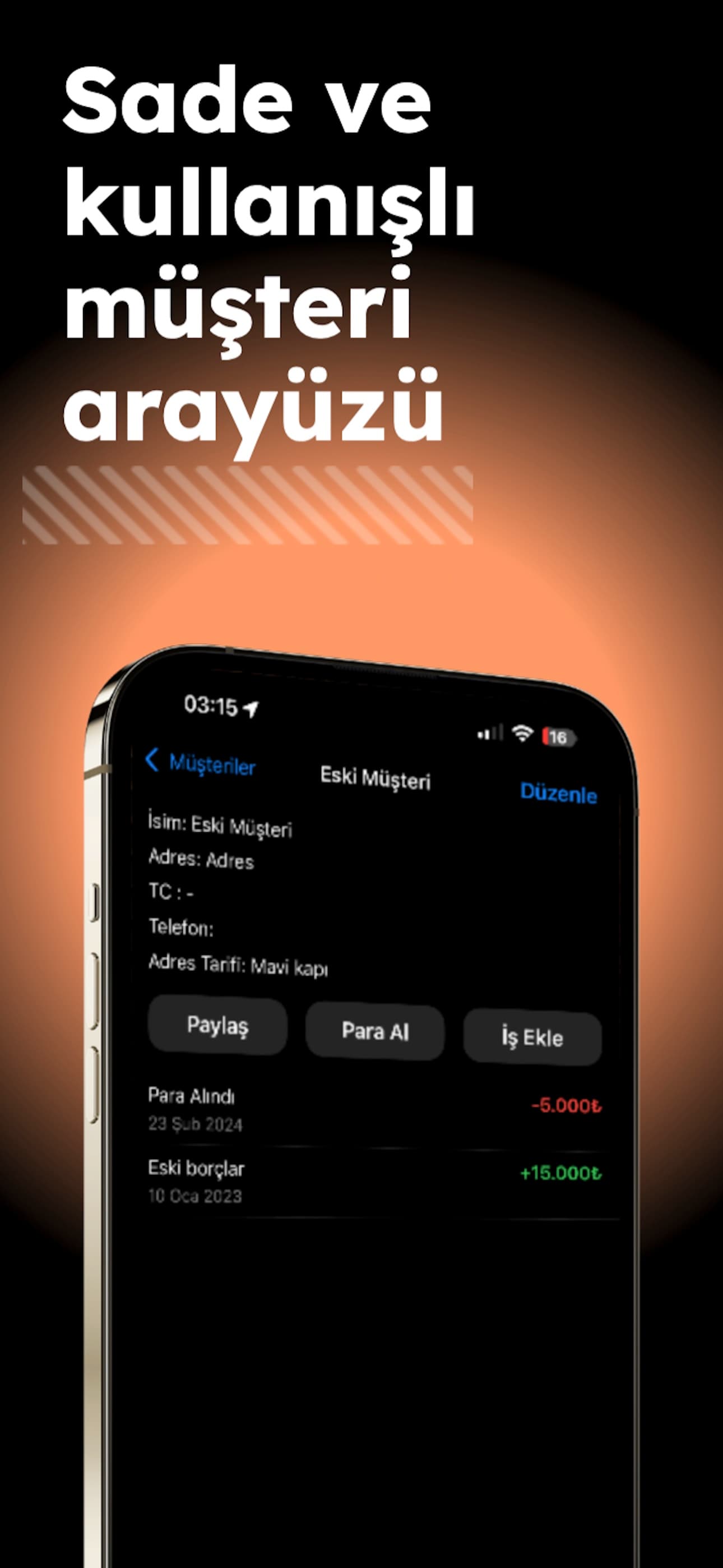 Alacak Takip Mobil Ekran 6