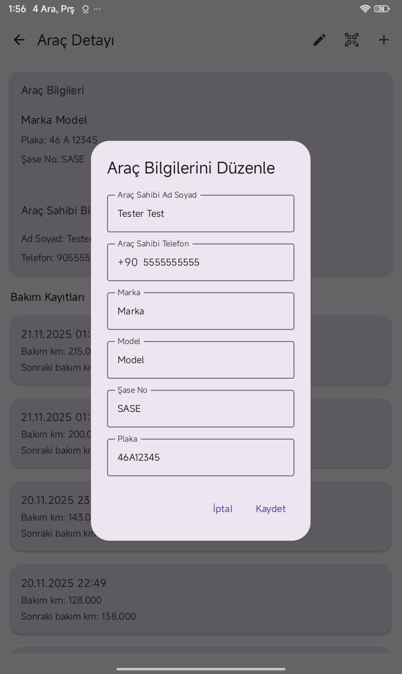 Bakım Ustası Mobil Ekran 9