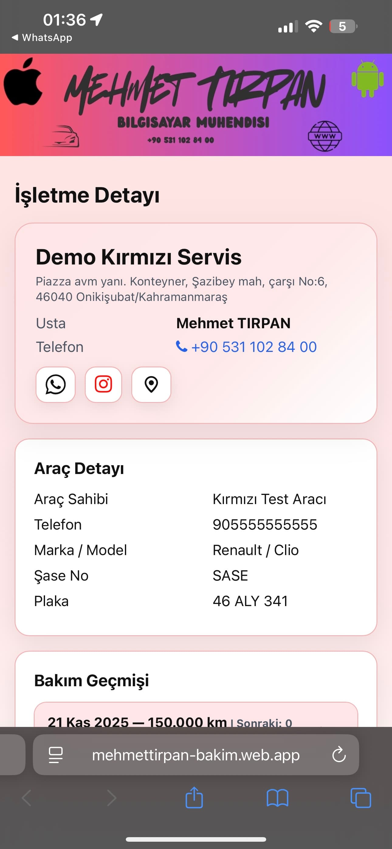 Bakım Ustası Web Ekran 5