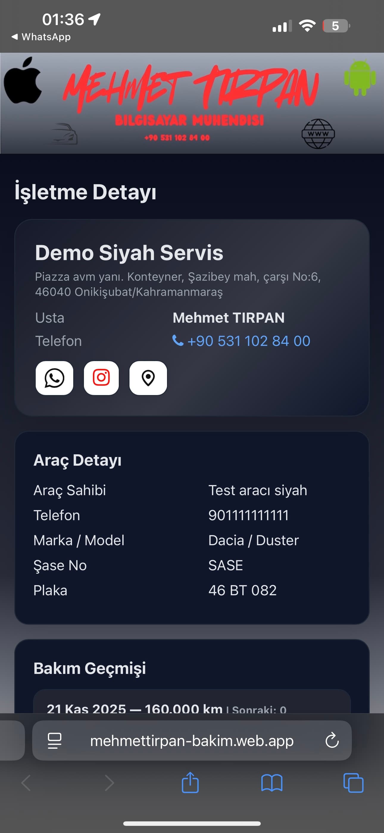 Bakım Ustası Web Ekran 6